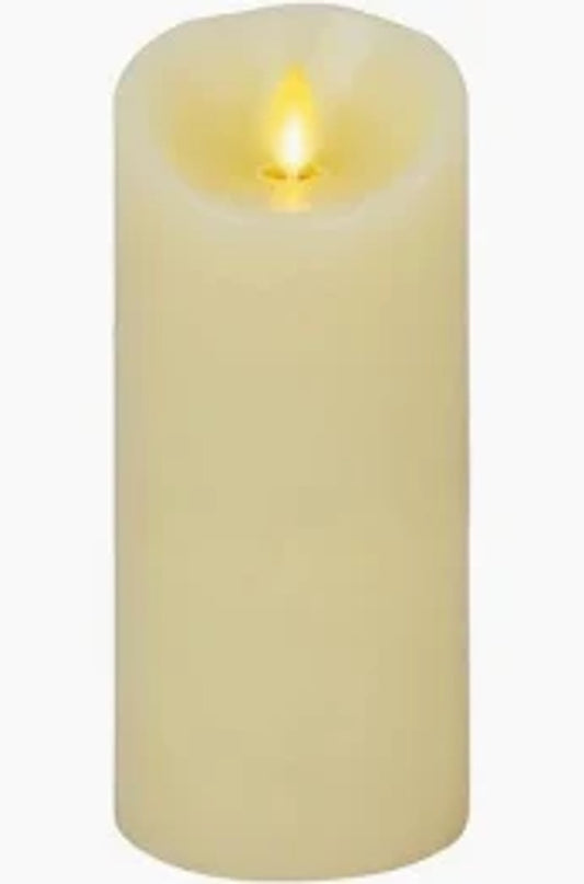 Moving Flame, Ivory  3"x 6.5"