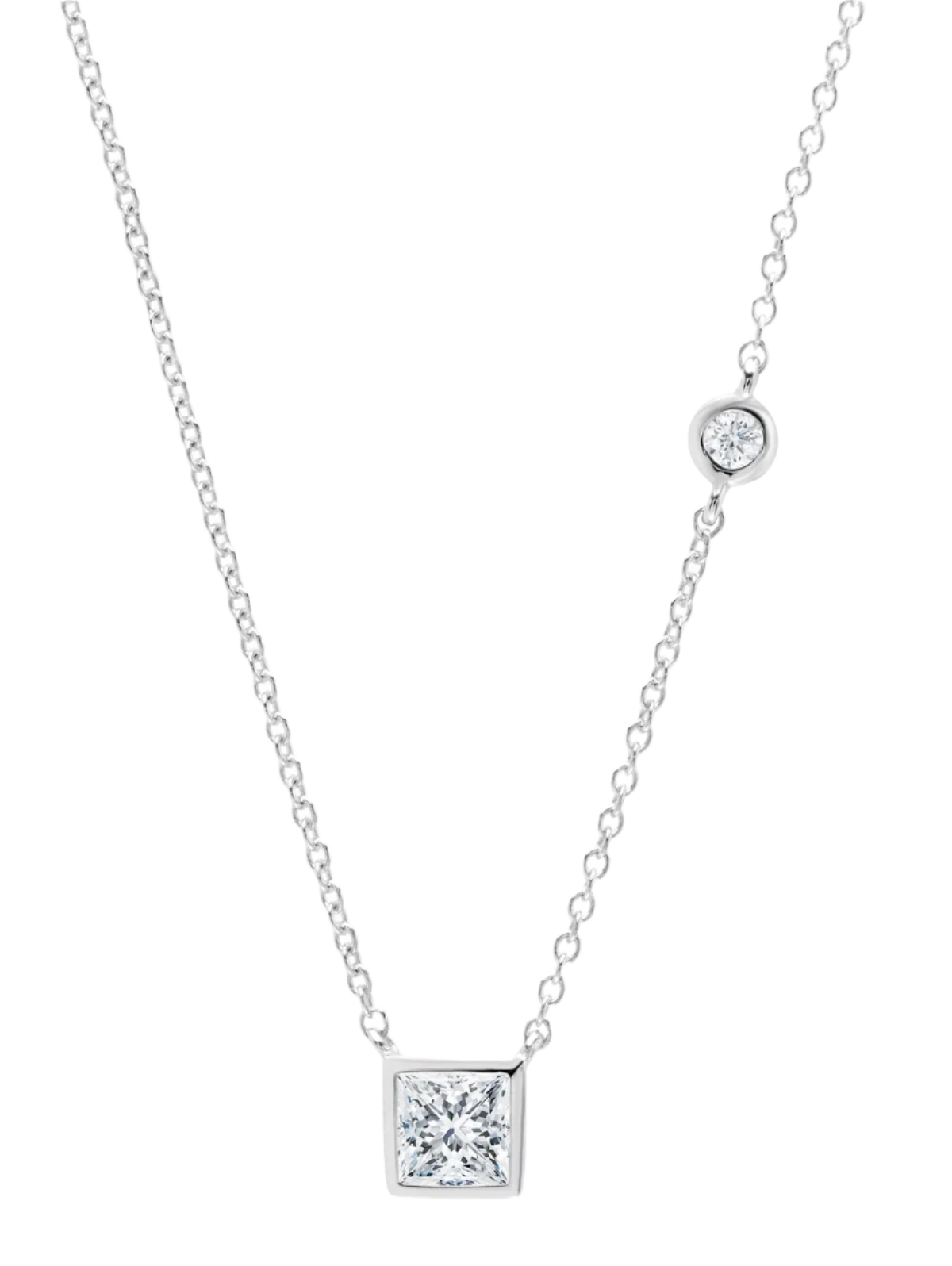 Square Bezel Necklace